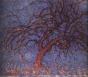Piet Mondrian Red trees painting